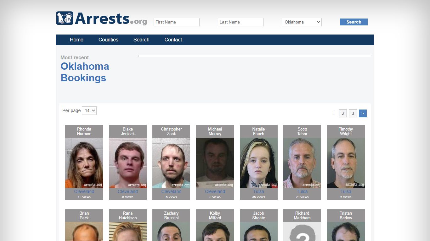 Oklahoma Arrests and Inmate Search